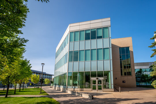 Calgary, Alberta - September 4, 2020: Bissett School Of Business Building At Mount Royal University. 