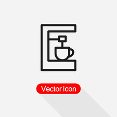 Coffee Machine Icon Vector Illustration Eps10