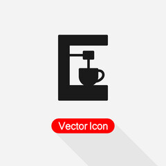 Coffee Machine Icon Vector Illustration Eps10