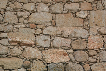 Rustic old stone wall