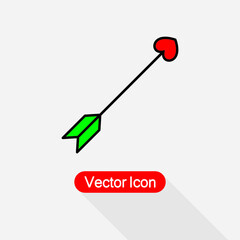 Cross Cupid Arrow Icon Cupid Arrow Icon Vector Illustration Eps10