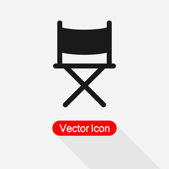 Director Chair Icon Vector Illustration Eps10