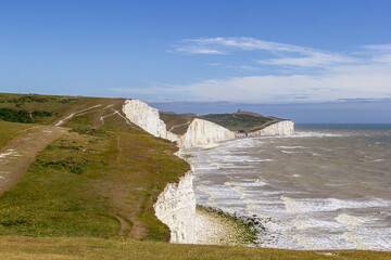 Seven Sisters hiking trail in UK