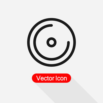 DVD Disk Icon Vector Illustration Eps10