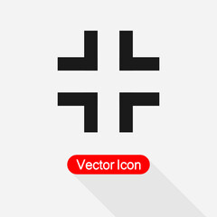 Obraz premium Exit Full Screen Icon Vector Illustration Eps10