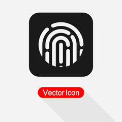 Fingerprint Icon Vector Illustration Eps10