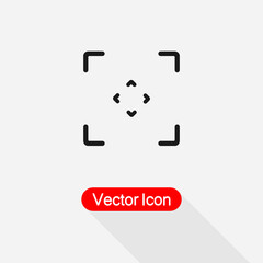 Focus Icon Vector Illustration Eps10
