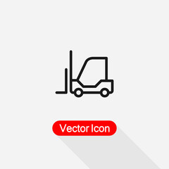 Forklift Icon Vector Illustration Eps10