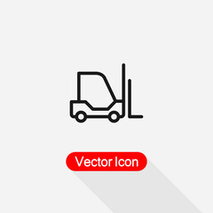 Forklift Icon Vector Illustration Eps10