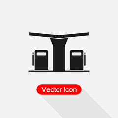 Gas Station Icon Fuel Icon, Fuel Gas Station icon, Car petrol Pump Icon Vector Illustration Eps10