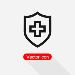 Heal Shield Icon Vector Illustration Eps10