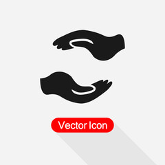 Help Hand Icon Vector Illustration Eps10