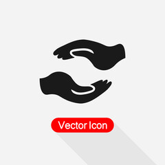 Help Hand Icon Vector Illustration Eps10
