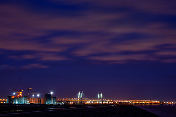 night view of the city