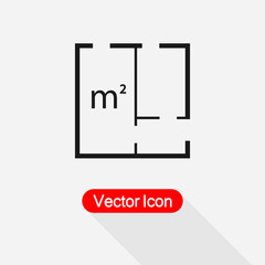 Home Plan Icon Vector Illustration Eps10