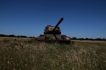 Fototapeta premium Panzer auf dem Panzerfeld bei Wahn