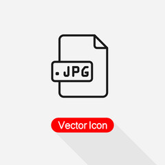 JPG File Icon JPEG File Icon Vector Illustration Eps10