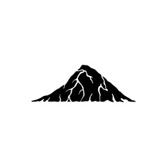 Mountain icon logo vector illustration