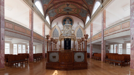 Interior of a Mexican synagogue  - obrazy, fototapety, plakaty