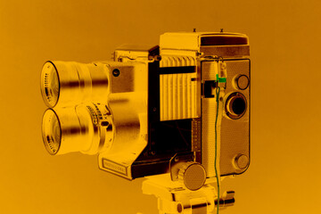 Analogkamera alt Kamera retro Mittelformat Film Stativ Studio zweiäugig professionell profi...