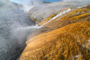 Firehole River at the Grand Prismatic Spring, Yellowstone National Park