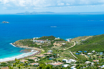 Fototapeta na wymiar The caribbean island of St.maarten / st.martin cityscape