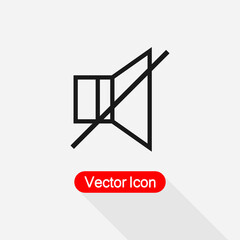 No Sound Icon Vector Illustration Eps10