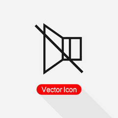 No Sound Icon Vector Illustration Eps10