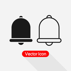 Notification Bell Icon For Incoming Inbox Message Vector Illustration Eps10