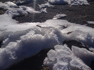 snow desert ice spring floor