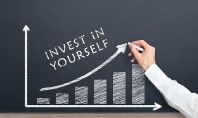 personal development concept. the concept of self investment in business