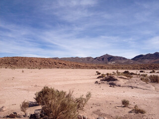 desert mountains blue sky isolated