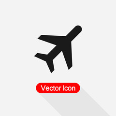 Obraz premium Plane Icon Vector Illustration Eps10