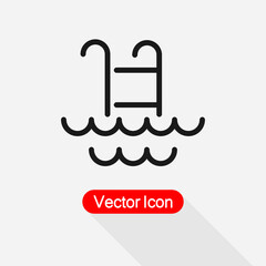 Fototapeta premium Pool Icon Vector Illustration Eps10