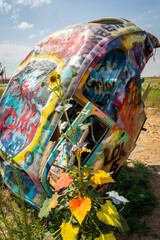 "Slug Bug" ranch along Route 66, USA