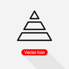Pyramid Icon Vector Illustration Eps10
