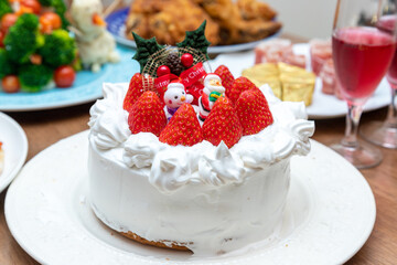 かわいいクリスマスケーキ
