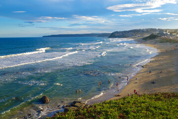Landscape of Merewether beach, Newcastle, NSW, Australia