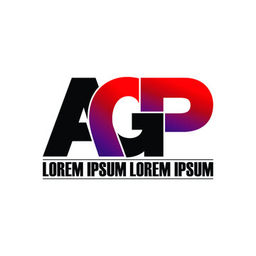AGP letter monogram logo design vector