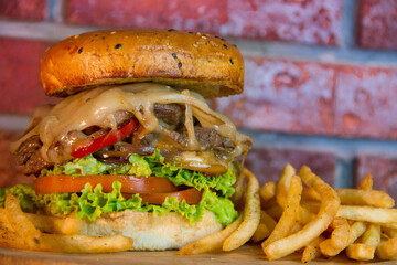 La Pilly with French Fries