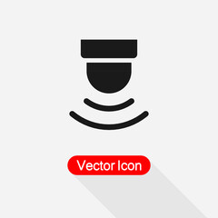 Sensor Waves Signal Icon Vector Illustration Eps10