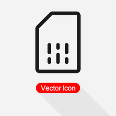 Sim Card Icon Vector Illustration Eps10