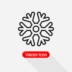 Snowflake Icon Vector Illustration Eps10