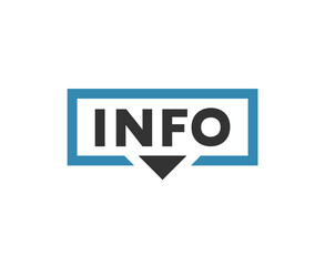 Creative design of info symbol