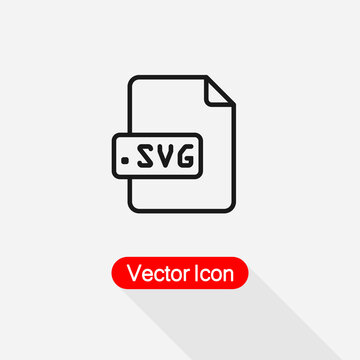 SVG File Icon Vector Illustration Eps10