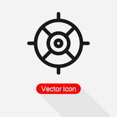 Target Vector Icon Target Icon, Sniper Sign Vector Illustration Eps10