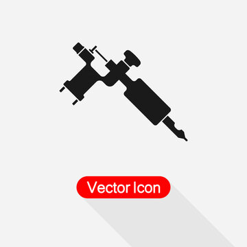 Tattoo Machine Icon Vector Illustration Eps10
