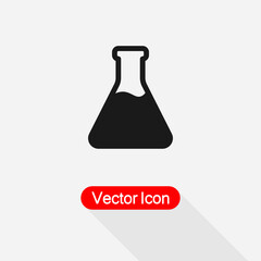 Test Tube Icon, Flask Icon Vector Illustration Eps10