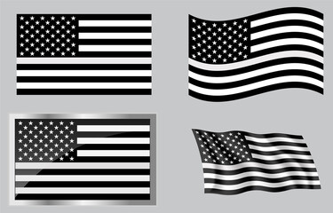 Thin White Line E.M.S. Flag