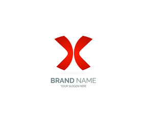 Abstract Initial Letter X Logo